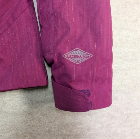 Columbia Titanium Women's Med Berry Pink Winter Jacket Coat Waterproof Details!! - Picture 7 of 16